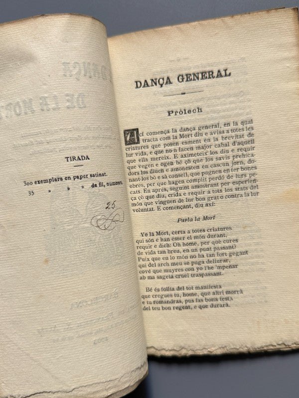 La dança de la mort, Venturos Pelegrí (edición especial, nº25) - Stampa de Francesch X. Altés, 1903