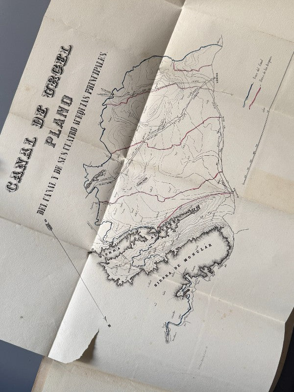 Reseña de la obra del Canal de Urgel - Establecimiento Tipográfico de Narciso Ramírez y Rialp, 1861