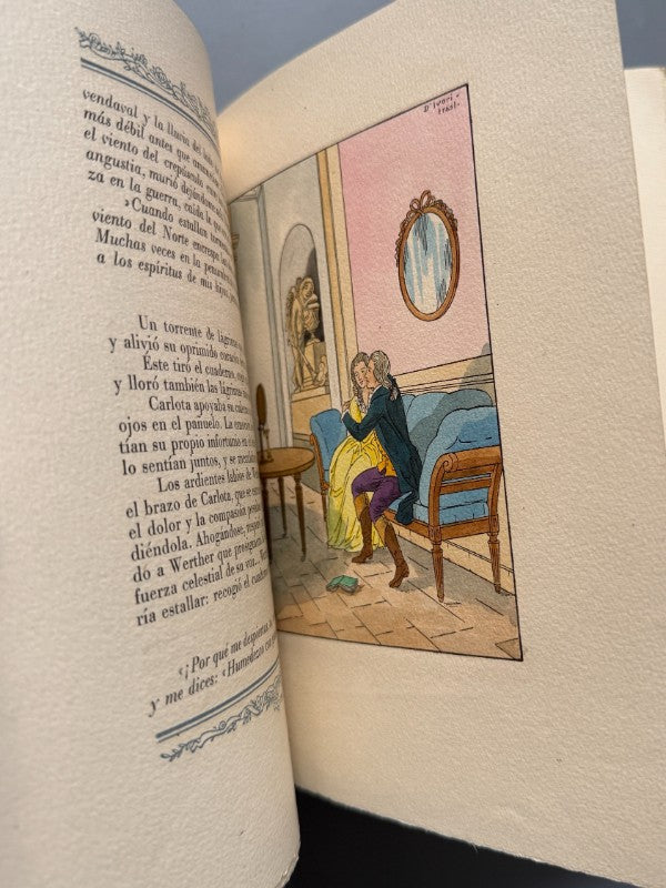Werther, Goethe (numerado y firmado) - Editorial Mons Floris, 1945
