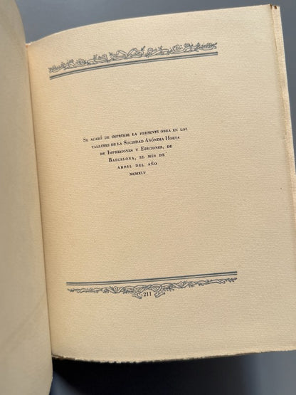 Werther, Goethe (numerado y firmado) - Editorial Mons Floris, 1945