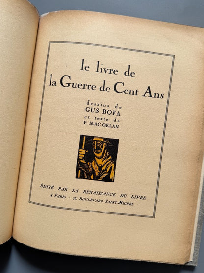 Le livre de la guerre de cent ans, P. Mac Orlan, Gus Bofa (IWW) - La Renaissance du livre, 1921