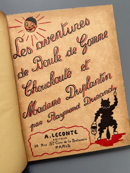 Les aventures de Boule de Gomme, Raymond Durand - A. Leconte editeur, 1935