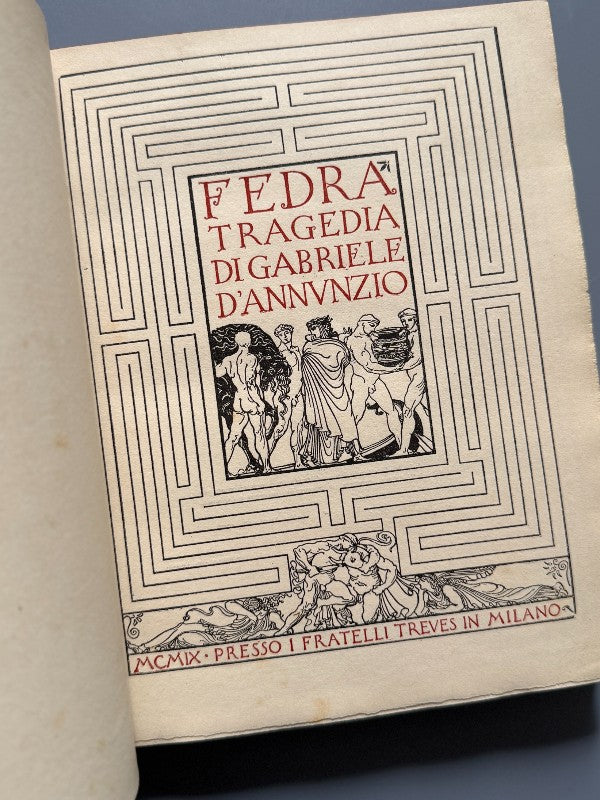 Fedra, Gabriele d'Annunzio - Presso i Fratelli Treves, 1909