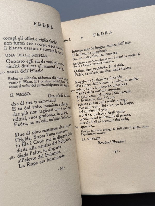 Fedra, Gabriele d'Annunzio - Presso i Fratelli Treves, 1909