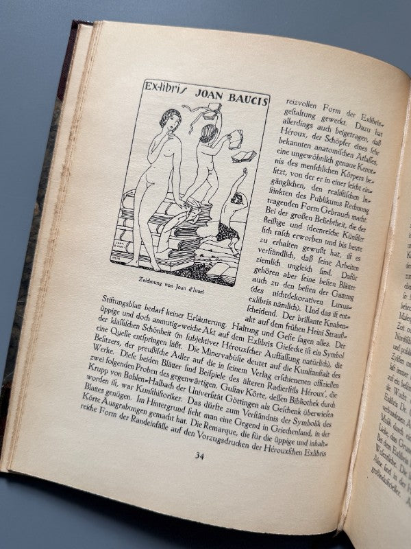 Der akt im modernen exlibris, Richard Braungart - Editorial Franz Hanfstaengl, 1922