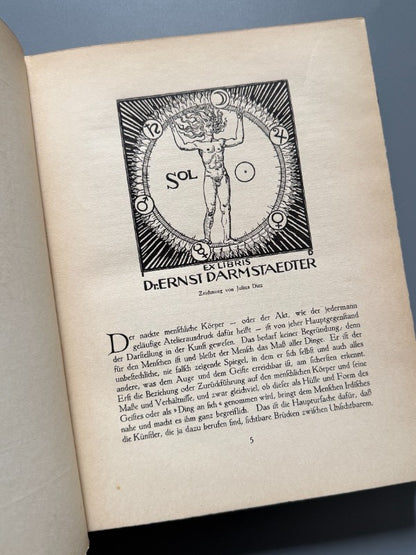 Der akt im modernen exlibris, Richard Braungart - Editorial Franz Hanfstaengl, 1922