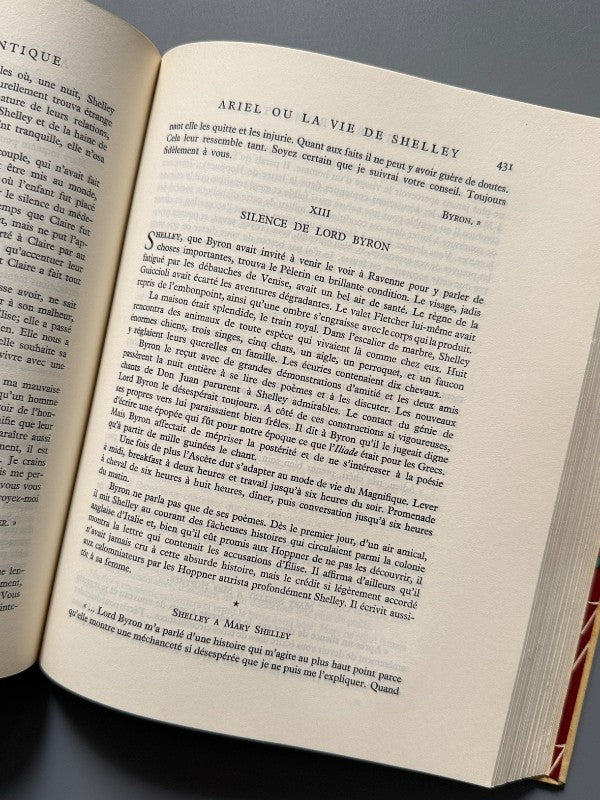 L'Anglaterre romantique, André Maurois - Gallimard - NRF, 1953
