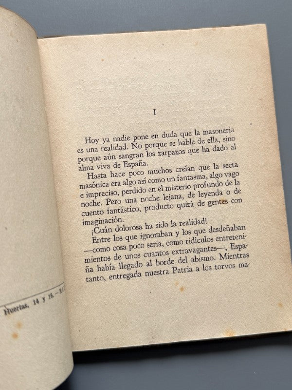 La masonería femenina - Ediciones Toledo, 1942