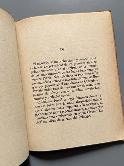La masonería femenina - Ediciones Toledo, 1942