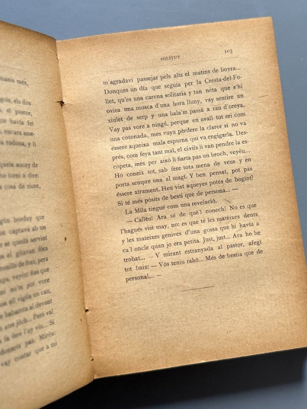 Solitut, Victor Català (Caterina Albert i Paradís) 1ª ed. - Publicació Joventut, 1905