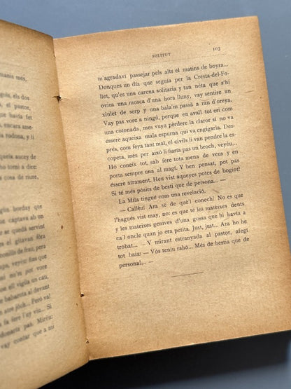 Solitut, Victor Català (Caterina Albert i Paradís) 1ª ed. - Publicació Joventut, 1905