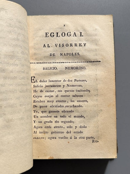 Obras de Garcilaso de la Vega - Compañía de Jordi, Roca y Gaspar, 1804