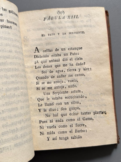 Fábulas literarias, Tomas de Yriarte - Editorial Vicente Oliva, 1803