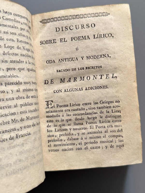 Poesías escogidas de Lope de Vega - Imprenta de Villalpando, 1796