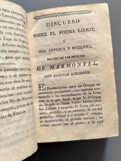 Poesías escogidas de Lope de Vega - Imprenta de Villalpando, 1796
