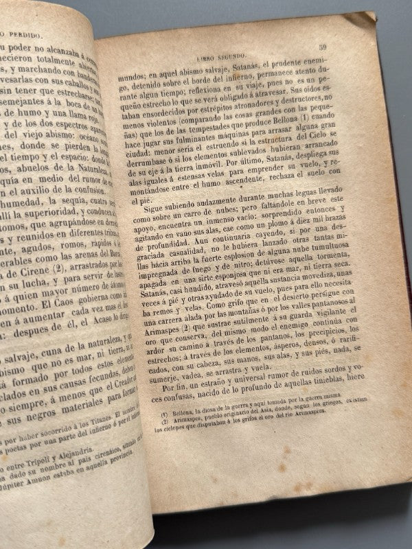 El paraíso perdido, John Milton - Casa Editorial La Ilustración, 1868
