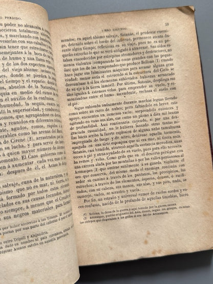 El paraíso perdido, John Milton - Casa Editorial La Ilustración, 1868