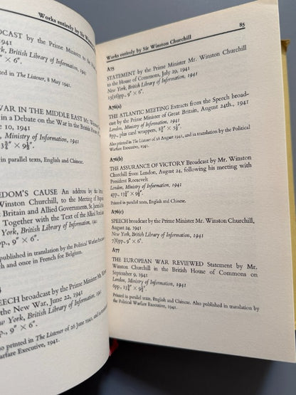 A bibliography of the works of Winston Churchill, Frederick Woods - 1963
