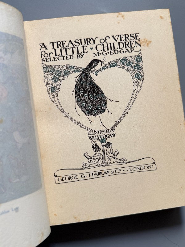 A treasury of verse for little children, M. G. Edgar - Editorial George G. Harrap & Cº, 1908