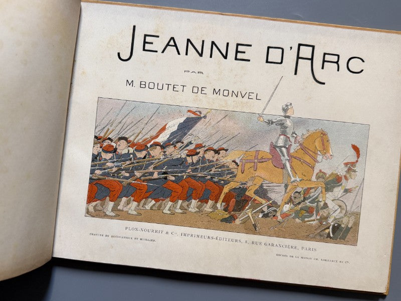 Jeanne d'Arc, M. Boutet de Monvel - Editorial Plon-Nourrit & Cie imprimeurs-éditeurs, ca. 1950