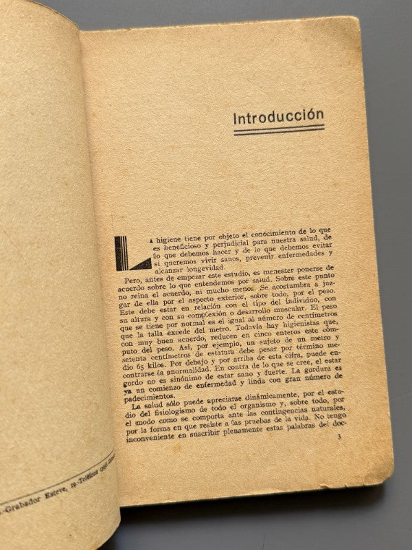 La higiene, la salud y los microbios, Isaac Puente - Biblioteca de Estudios, 1935