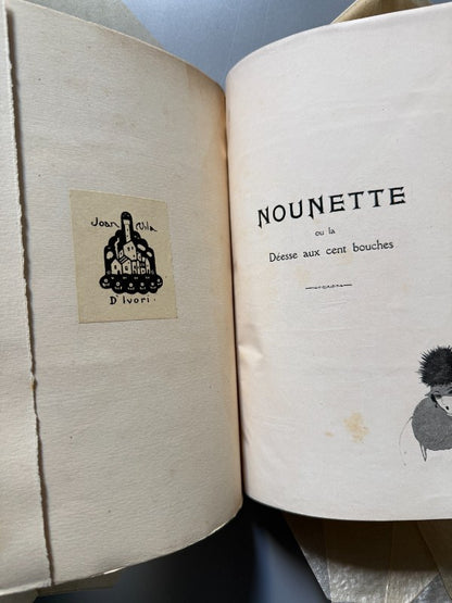 Nounette ou la déesse aux cent bouches, Henri Duvernois - Arthème Fayard et Cie Éditeurs, ca. 1912