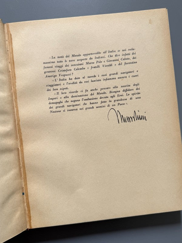 I grandi navigatori italiani, Giuseppe Fanciulli - La Libreria Dello Stato, 1931