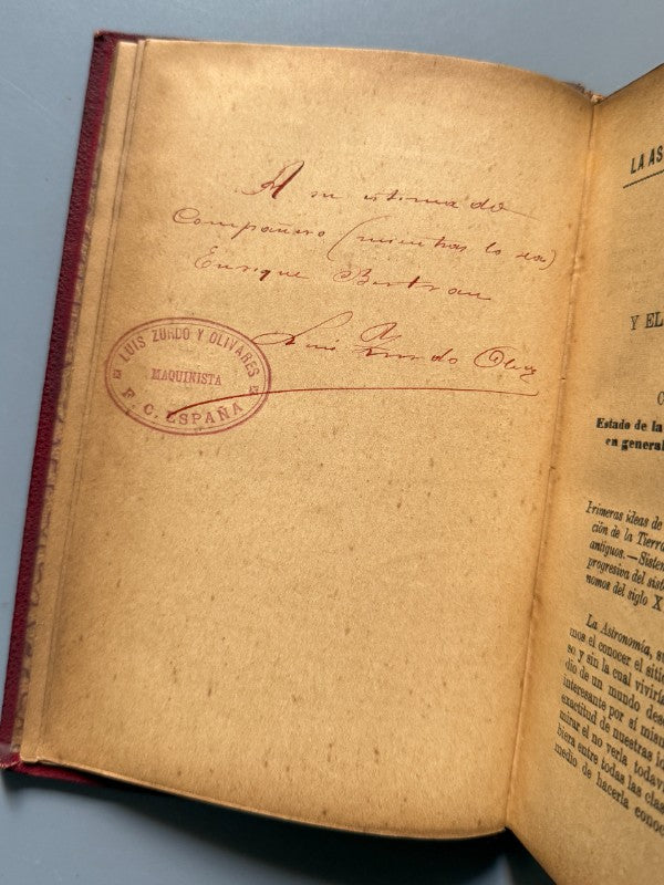 La astronomía y sus fundadores, Camilo Flammarión - Biblioteca de La Irradiación, ca. 1900