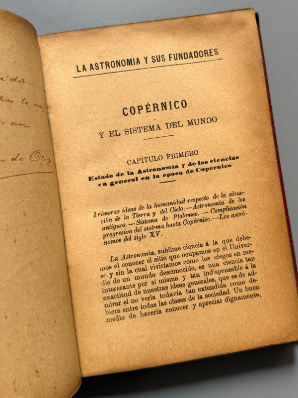 La astronomía y sus fundadores, Camilo Flammarión - Biblioteca de La Irradiación, ca. 1900