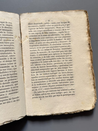 El onanismo. Enfermedades derivadas de la masturbación - Imprenta de Ignacio Estivill, 1845
