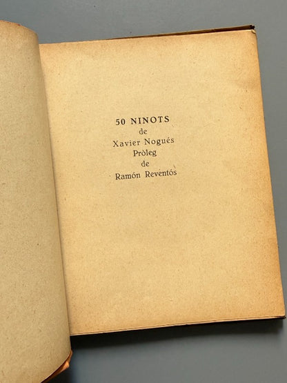 50 ninots, Ramón Reventós. Xavier Nogués - Editorial Salvat Papasseit Llibrers Barcelona, 1922