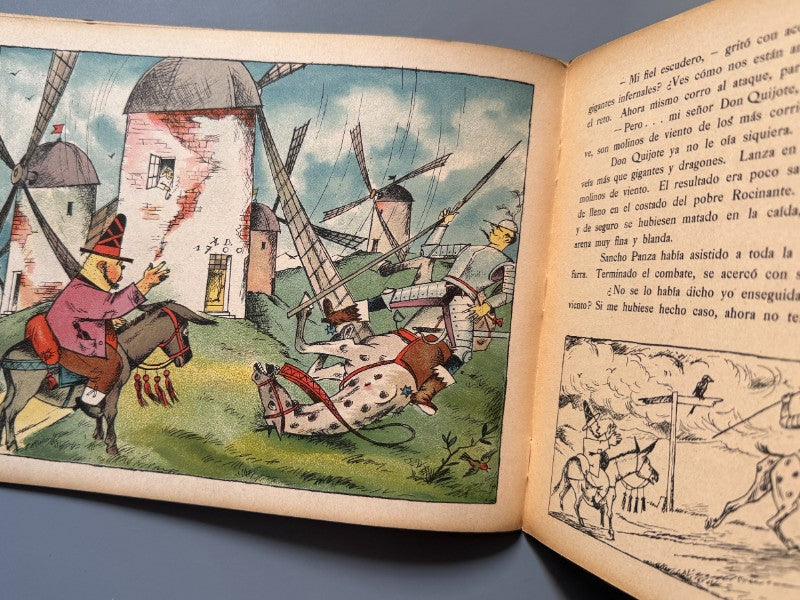 El ingenioso hidalgo Don Quijote de la Mancha - Libros Artísticos de Cuentos, ca. 1950