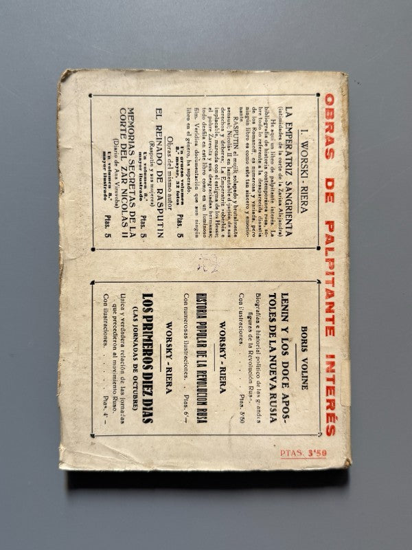 Lenin y los doce apóstoles de la nueva Rusia, Boris Voline - Editorial Lux, 1930