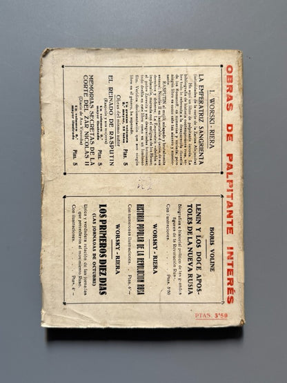 Lenin y los doce apóstoles de la nueva Rusia, Boris Voline - Editorial Lux, 1930