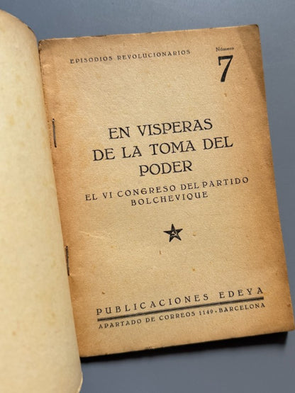 En vísperas de la toma del poder: El VI Congreso del Partido Bolchevique - Publicaciones Edeya