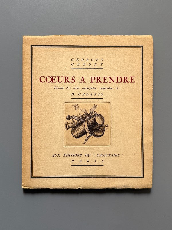 Coeurs a prendre, Georges Gabory. D. Galanis (nº10 - papel japón) - Editorial Sagittaire, 1920