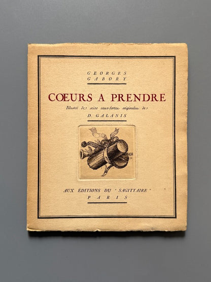 Coeurs a prendre, Georges Gabory. D. Galanis (nº10 - papel japón) - Editorial Sagittaire, 1920