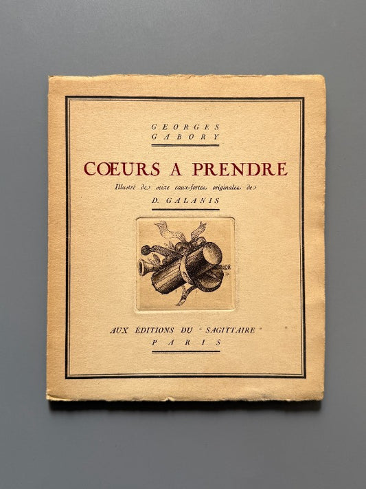 Coeurs a prendre, Georges Gabory. D. Galanis (nº10 - papel japón) - Editorial Sagittaire, 1920