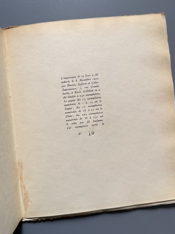 Coeurs a prendre, Georges Gabory. D. Galanis (nº10 - papel japón) - Editorial Sagittaire, 1920
