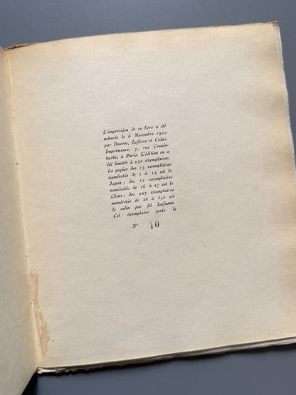 Coeurs a prendre, Georges Gabory. D. Galanis (nº10 - papel japón) - Editorial Sagittaire, 1920