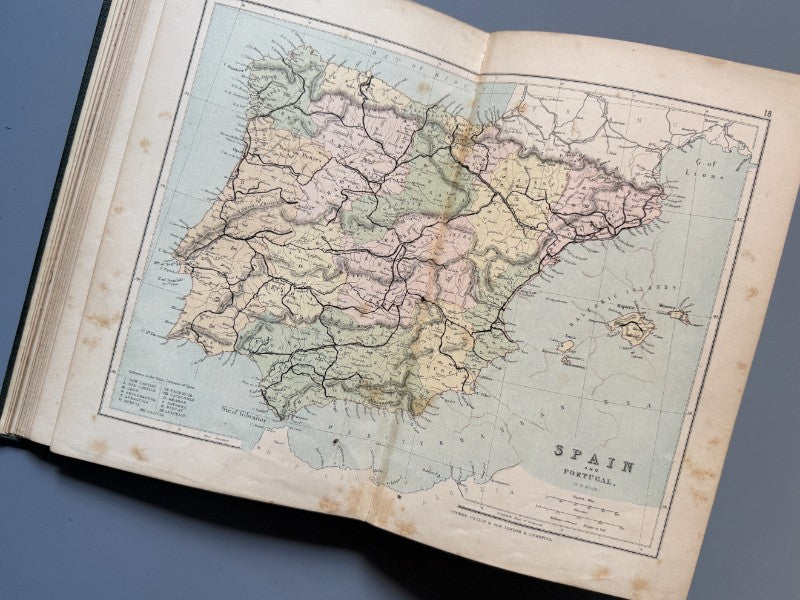 Philip's select atlas of modern geography, William Hughes - George Philip and Son, 1884 - Antigularia (detalle 5)