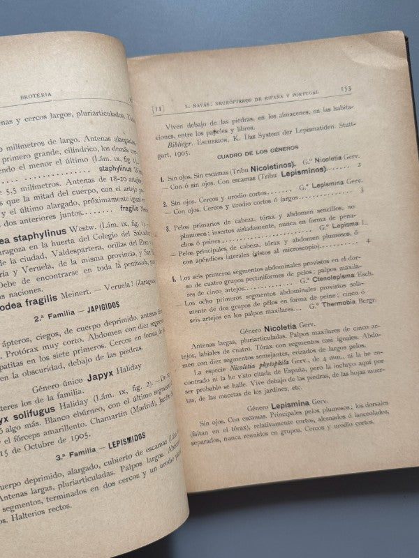 Neurópteros de España y Portugal, Longinos Navás - S. Fiel, 1908