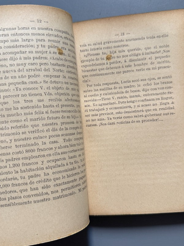 Las consecuencias de una huelga, Mauricio Block - Imprenta Cervantes, 1895