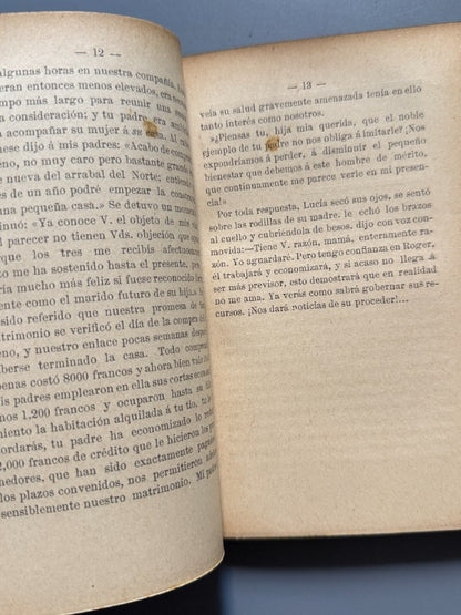 Las consecuencias de una huelga, Mauricio Block - Imprenta Cervantes, 1895