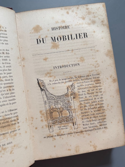 Histoire du mobilier, Albert Jacquemart - Libraire Hachette et Cie, 1876