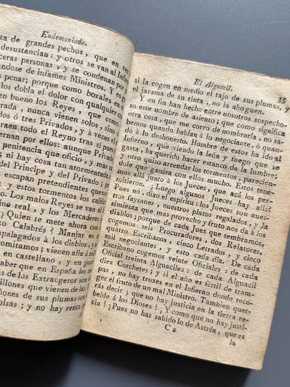 Sueños y discursos, Francisco de Quevedo - Impresor de S. R. M., s.XVIII