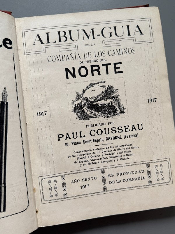 Album-Guía de la Compañía de los Caminos del Norte - Paul Cousseau, 1917