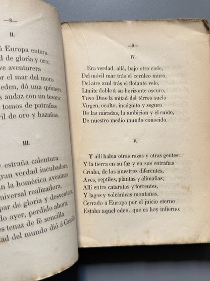 El drama del alma. Algo sobre Méjico y Maximiliano, José Zorrilla (1ª ed.) - 1867