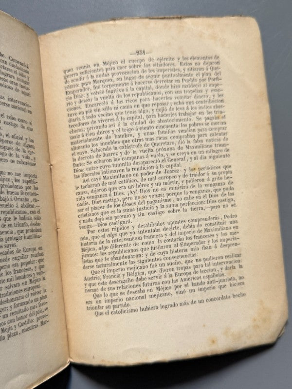 El drama del alma. Algo sobre Méjico y Maximiliano, José Zorrilla (1ª ed.) - 1867