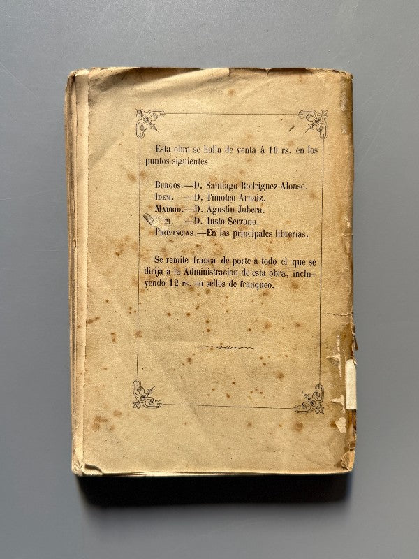 El drama del alma. Algo sobre Méjico y Maximiliano, José Zorrilla (1ª ed.) - 1867
